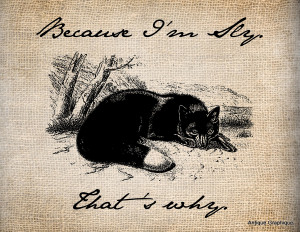 Antique Sly Fox Animal Quote Saying by AntiqueGraphique on Etsy