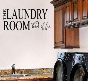 Laundry Room Vinyl Wall Decal - Wall Quote VInyl Lettering Decal ...