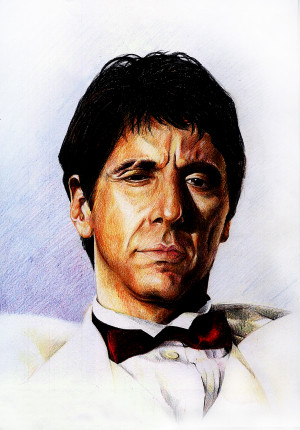 Al Pacino - Scarface by Blookarot