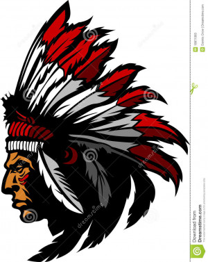 Indian Chief Mascot Cartoon...