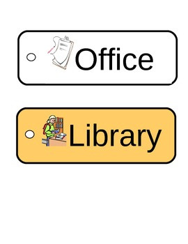 Colorful Printable Hall Passes