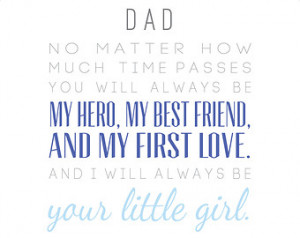 ... First Love, Little Girl / From Daughter / Dad Quote / Grey Blue Navy