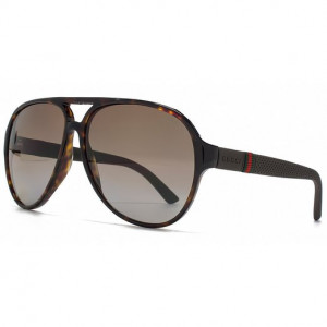 Gucci Aviator Sunglasses in Havana Brown Rubber GG 1065/S 4UR 59
