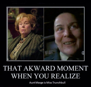 Dude. Aunt Marge is Miss Trunchbull?