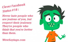 Clever Facebook Status pictures and images