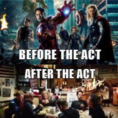... after the act test more test stuff funny avengers acting test act test