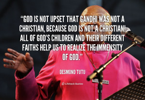 God's love is too great to be confined to any one side of a conflict ...