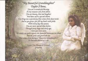 ... -Granddaughter-Personalized-Poem-African-American-Girl-Unique-Gift