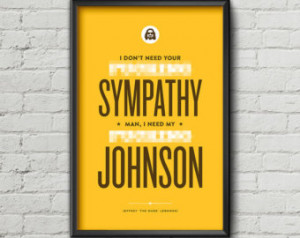 Big Lebowski Poster / The Dude / MA TURE / Donny / Quote / Typography ...