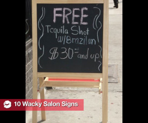 Funny Beauty Salon Signs