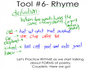 Tool #6: Rhyme and Form #1: Couplets (Post #9)