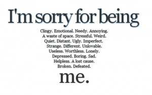 ... Sorry Quotes, Girls Feelings, I M, Depression Photos, Im Sorry ...