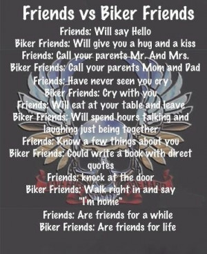 Friends vs biker friends