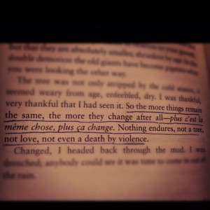 Quote from one of my favorite books - A Separate Peace by John Knowles