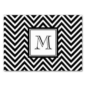 Black And White Chevron Zig