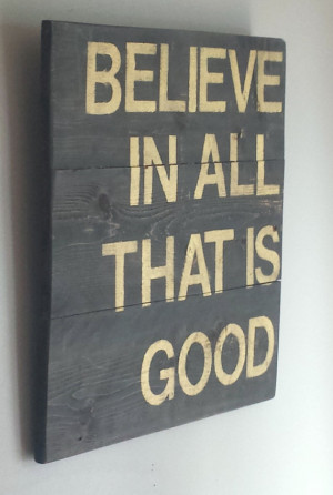 Inspirational quote reclaimed wood sign 