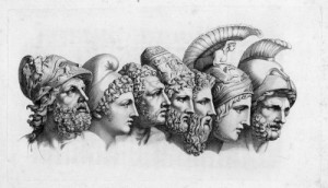 Greek heroes from the Iliad by Tischbein, from left to right ...