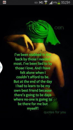 Backstabbing Friends Quotes And Sayings Life quote