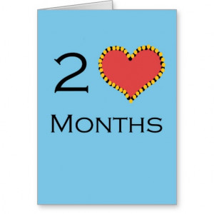 Month anniversary Greeting Card