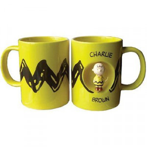 ... charlie brown and snoopy ceramic coffee tea mug peanuts poker mug 2011