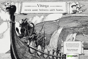 Vikings never wore helmets with horns