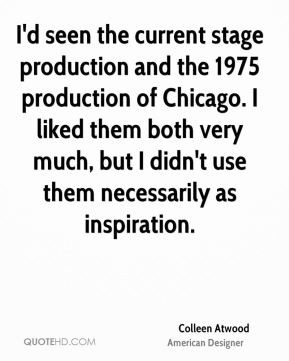 seen the current stage production and the 1975 production of ...