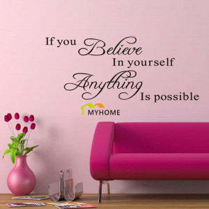 If You Believe In Yourserlf Anything Is Possible - Possible Quote