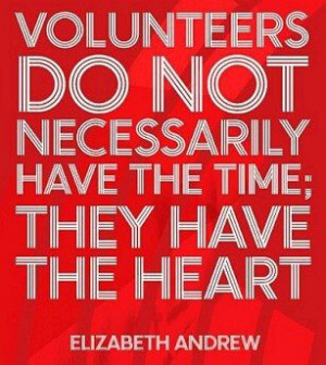 volunteer doing something you love