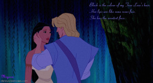 Disney Princess Black Is The Colour- John and Pocahontas