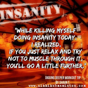 Insanity #Workout Tip by #ShaunT
