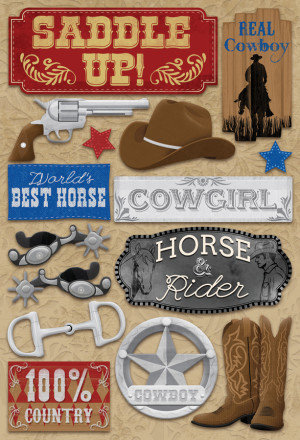Karen Foster Design - Cowboy Horse Collection - Cardstock Stickers ...