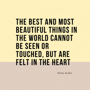 helen keller quotes the most beautiful things