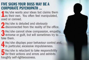Beware the psycho boss, the new enemy within