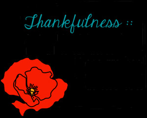 Thankfulness is being thankful to God for all of His blessings ...