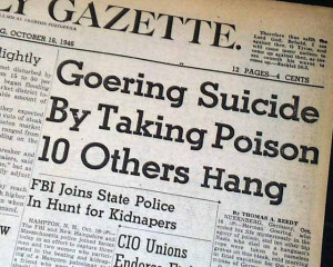 Home > Nazi Ringleader Hermann Goering suicide with others hang...