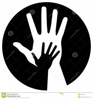 More similar stock images of ` Caring hands icon `