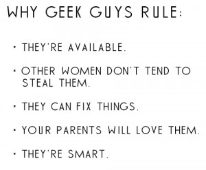 like geeky/nerdy guys :$ and these are just a bonus. Haha !