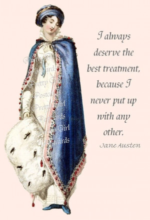 Jane Austen Quotes Regency Era Ladies by prettygirlpostcards, $1.50