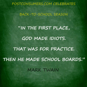 Back to School Quote: Mark Twain on School Board Wisdom