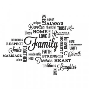 Room Mates Family Quote Peel & Stick Wall Decal