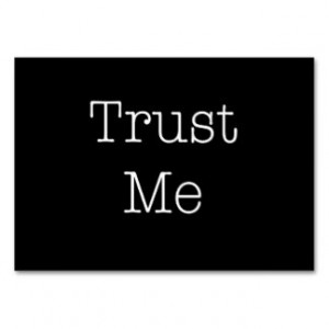 Trust Me Quotes Inspirational Faith Quote Business Card Template