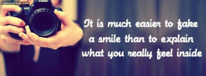 Quotes Comments Off on Easier To Smile Facebook Quote Cover Photo | FB ...