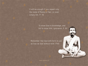 Spiritual quotes by sri ramakrishna gospel HD Wallpaper