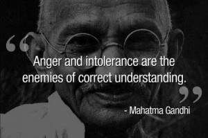Gandhi quote.