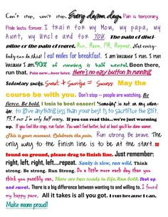 running quotes my fav quote is right in the middle in blue which was ...