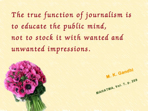 Thought For The Day ( JOURNALISM )