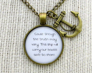 Of Monsters and Men - Little Talks Inspired Lyrical Quote Pendant ...