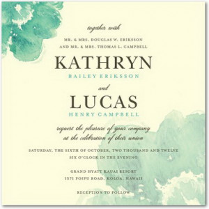 March 26, 2015 ≈ Wedding Invitation Wording ≈ No Comments ≈