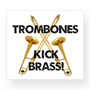 ... Gifts > Band Kitchen & Entertaining > Trombones Kick Brass Wine Label