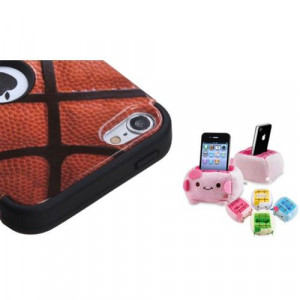 Basketball High Impact Hard Soft Case+Plush Holder For iPod Touch 5 ...